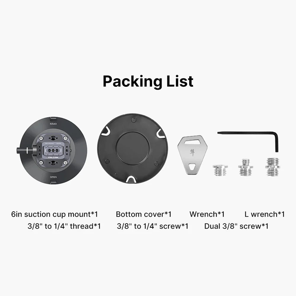 Falcam Quick Release Sucker 6 inch 2568