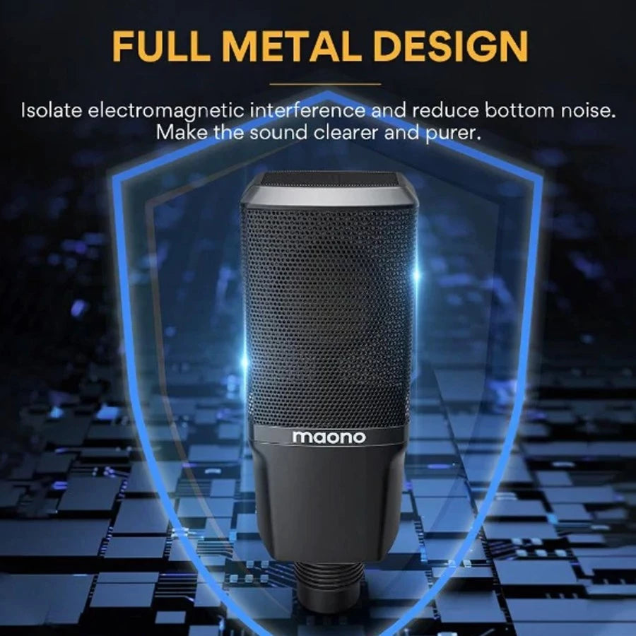 Maono AU-PM500 Studio-Quality Sound XLR Condenser Microphone