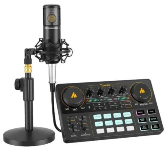 Maono Soundcard Kit AU-AM200-S4 All-In-One Podcast Production Studio