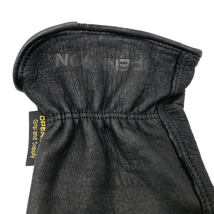 OPENMOON Hot Hand Glove- leather Work Gloves BLACK OPST02