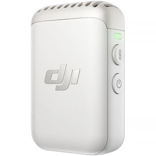 DJI Mic 2 (1 TX, Platinum White) Compact Digital Wireless Microphone System/Recorder for Camera & Smartphone