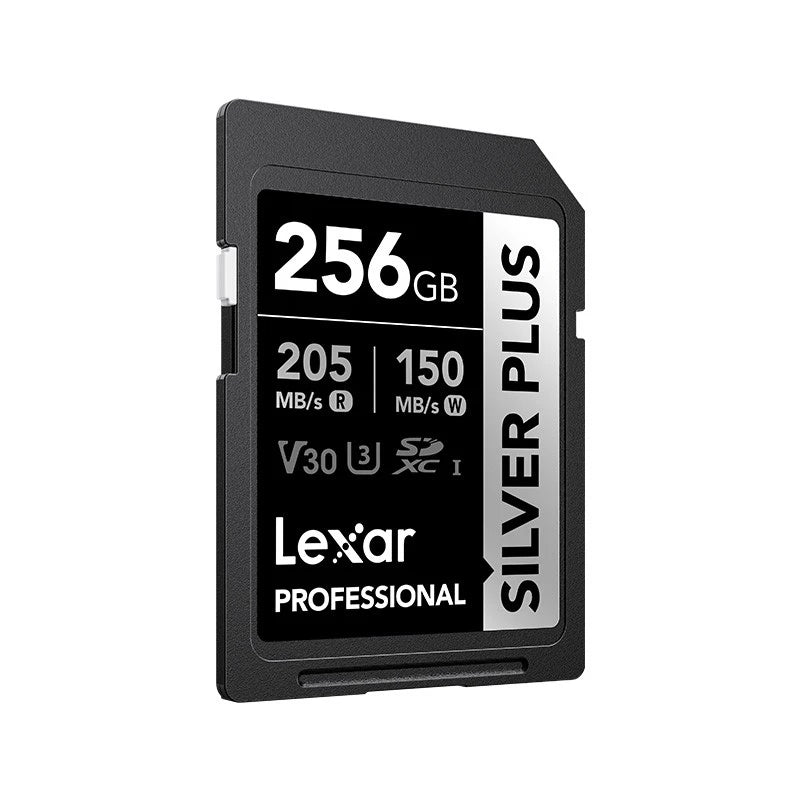 Lexar 256GB Professional SDXC SILVER PLUS UHS-I Memory Card 205MB/s