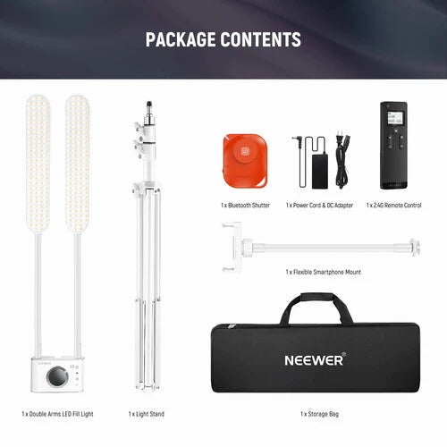 Neewer BH40B DOUBLE ARMS LED FILL LIGHT (EU)