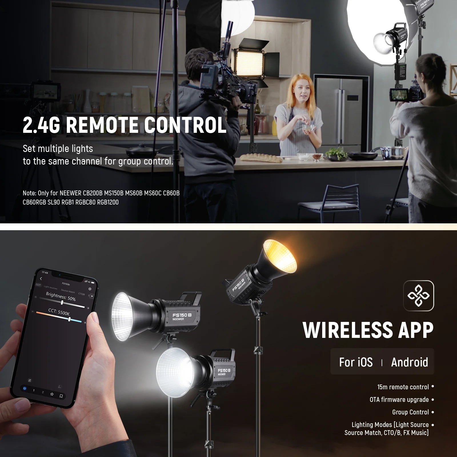 Neewer FS150B BI-COLOR LED VIDEO LIGHT (EU)