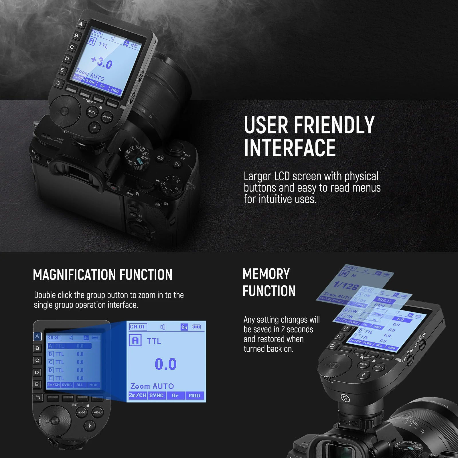 Neewer QPRO UPGRADED QPRO-S TTL WIRELESS FLASH TRIGGER