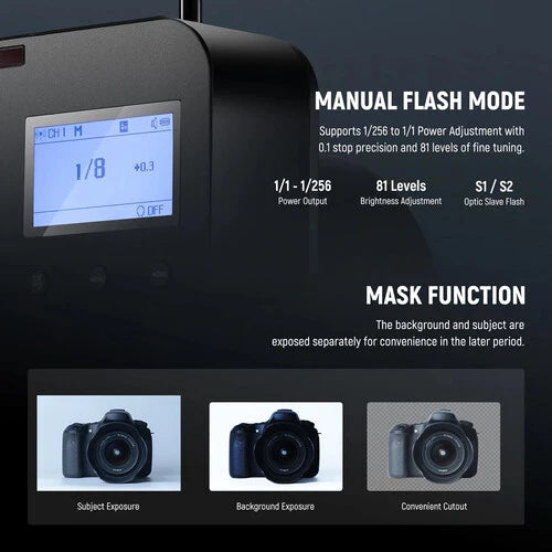 Neewer Q4 400W 2.4G TTL FLASH WITH BATTERY (EU)