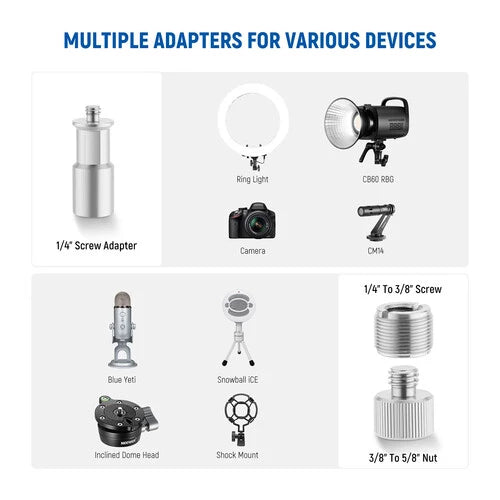 Neewer ST3A Flexible Overhead Camera Mount Desk Stand