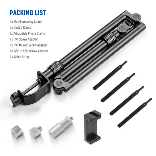 Neewer ST3A Flexible Overhead Camera Mount Desk Stand
