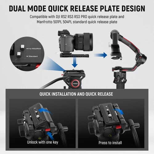 Neewer TP74 PROFESSIONAL VIDEO TRIPOD WITH FLUID HEAD