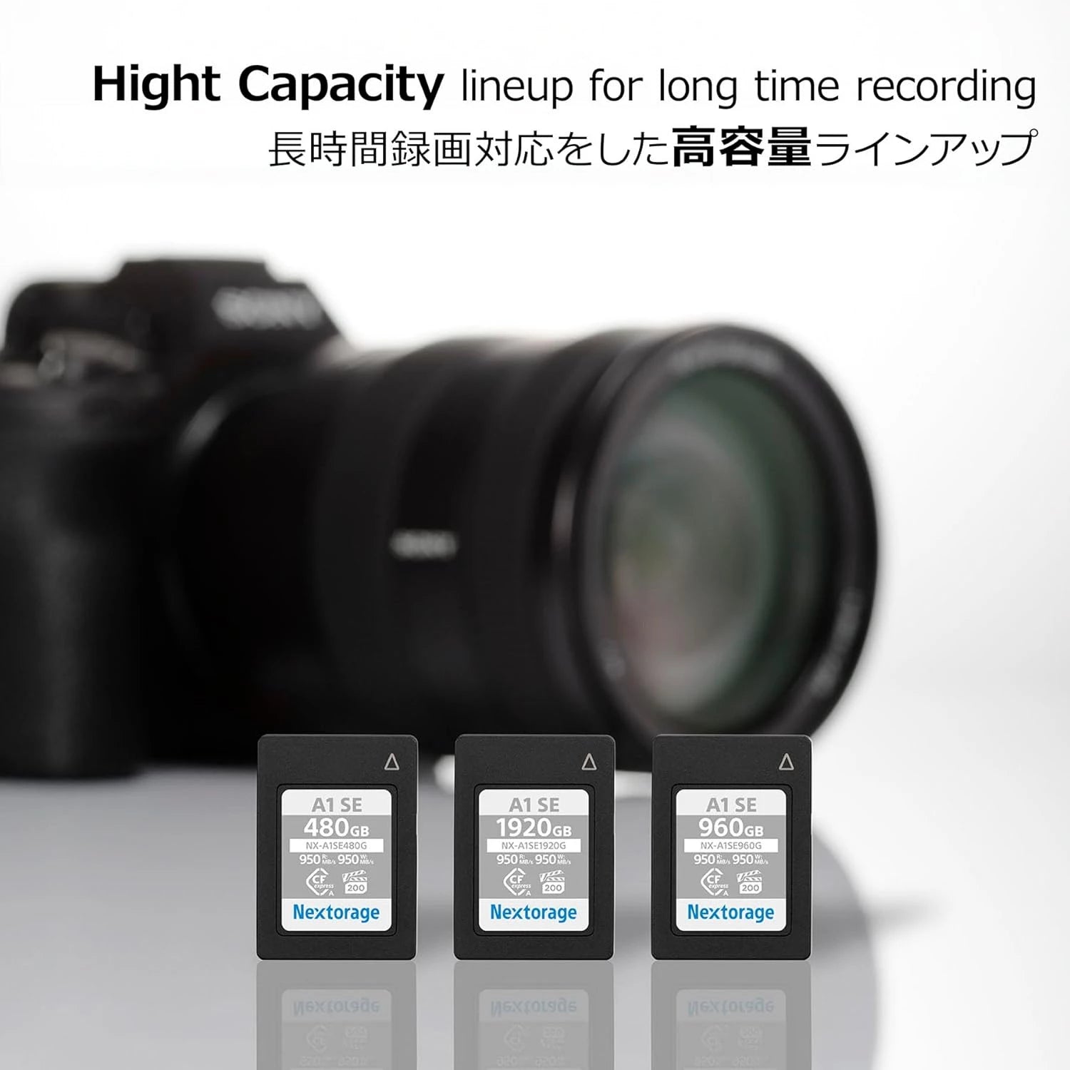 Nextorage NXA1SE CFExpress Type A 480GB 950MB/s Read, 950MB/s Write, 400MB/s Sustain Write