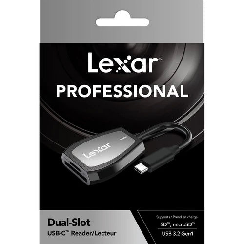Lexar Professional USB-C SD microSD Card Reader LRW470U