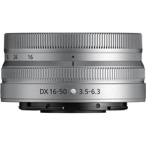Nikon NIKKOR Z DX 16-50mm f3.5-6.3 VR Lens (Silver)