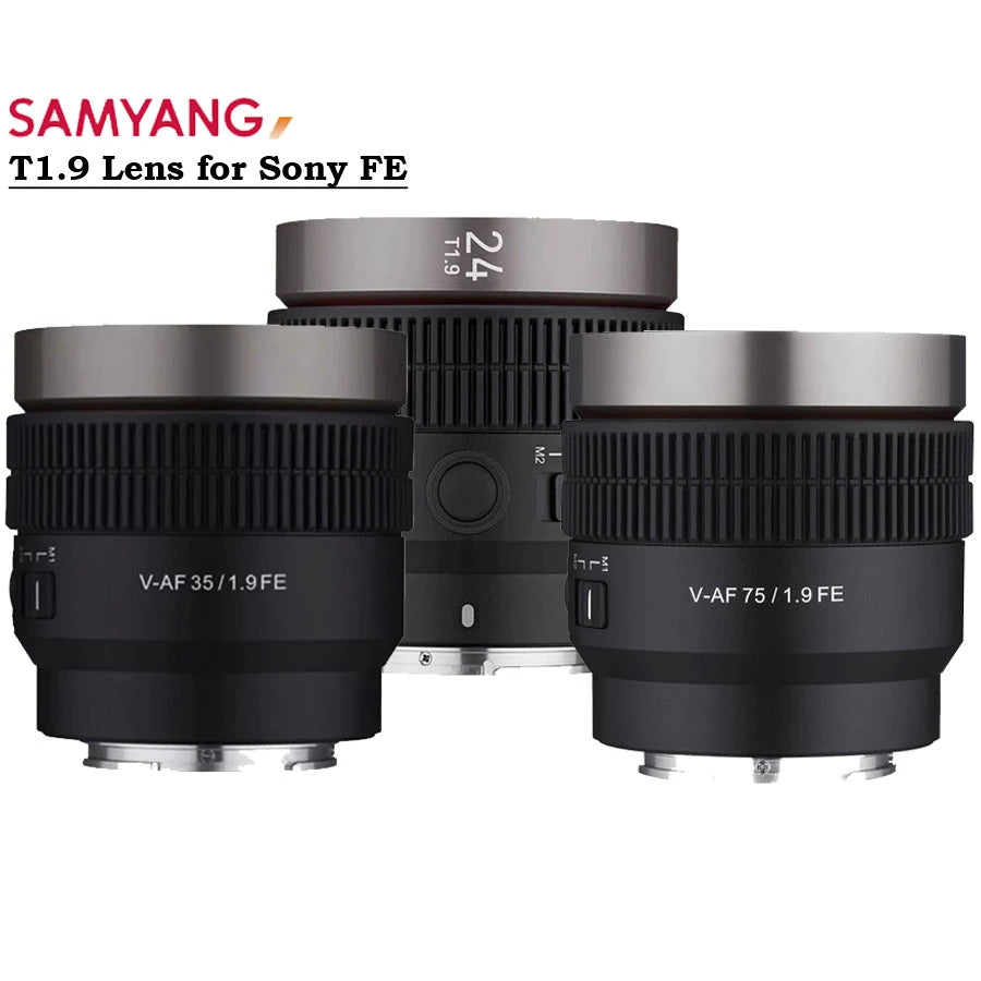 Paket Samyang V-AF 24mm + 35mm + 75mm Mirrorless Lens