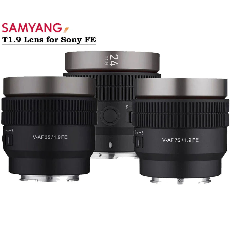 Paket Samyang V-AF 24mm + 35mm + 75mm Mirrorless Lens