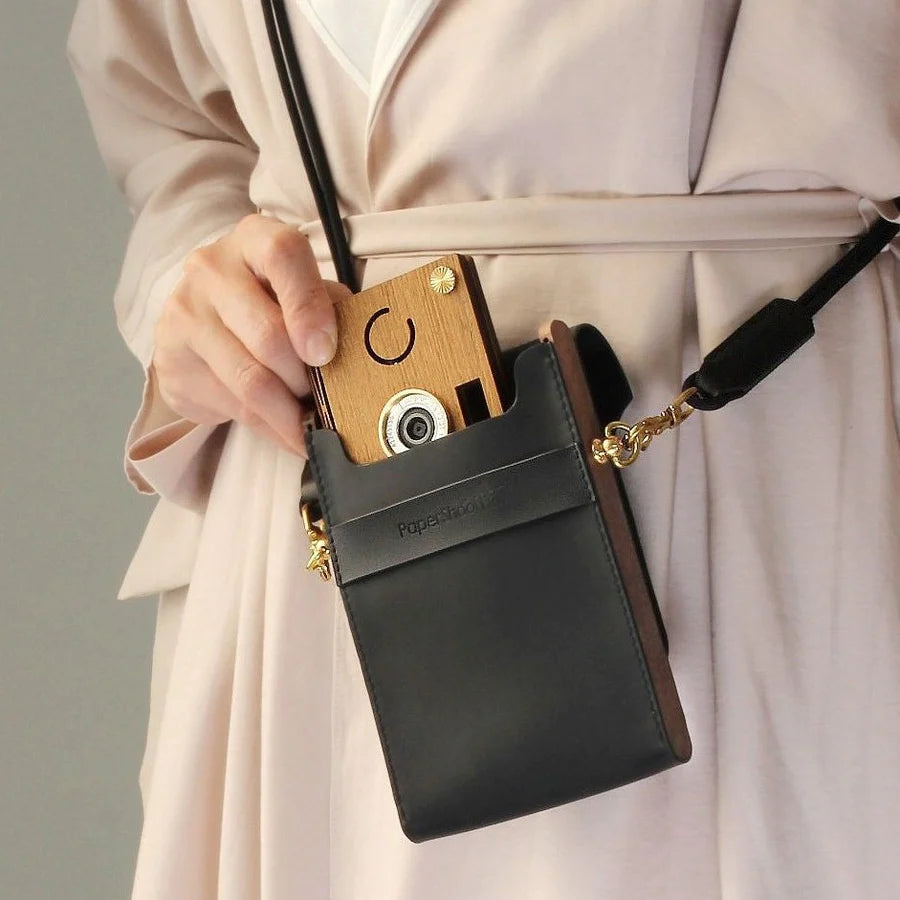 Paper Shoot Bag Italian vegetable tanned leather shoulder bag