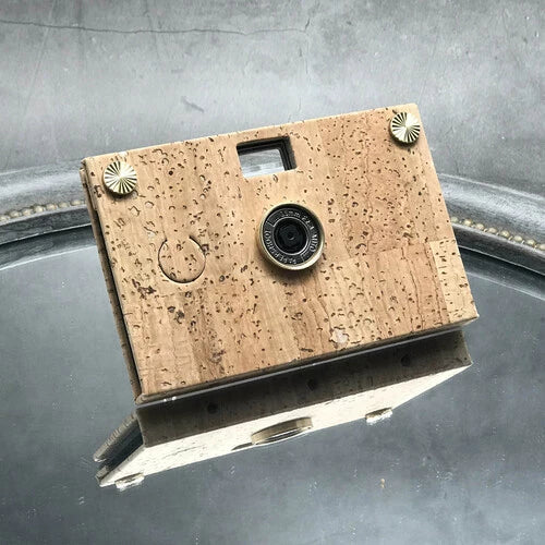 Paper Shoot Cork Wooden Box Camera Set - Plain 18MP