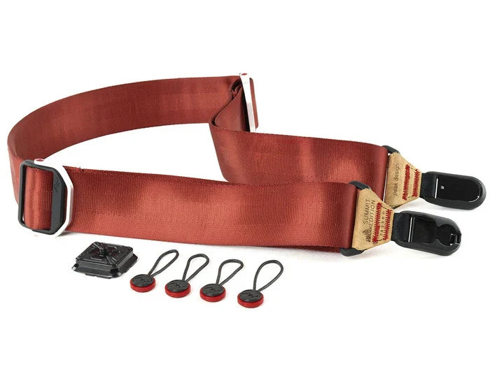 Peak Design SL-L-2 Slide Camera Strap Red with Tan Leather