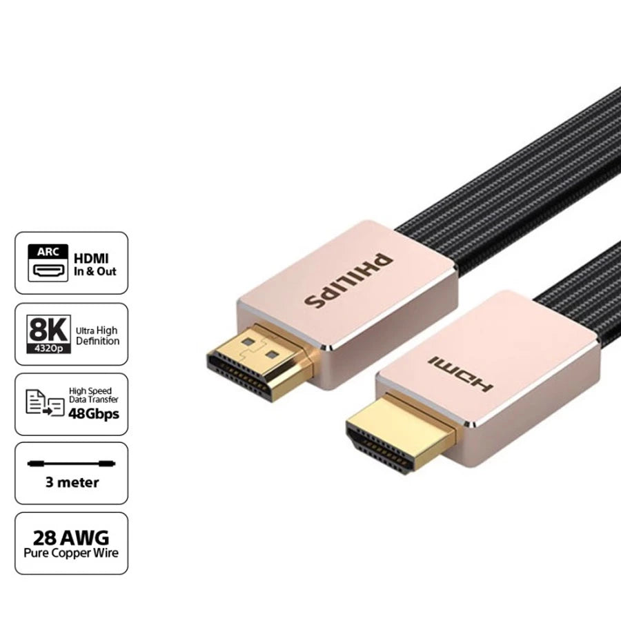 Philips HDMI Cable SWV9030 8K 60Hz Ultra HD with Dynamic HDR SWV 9030