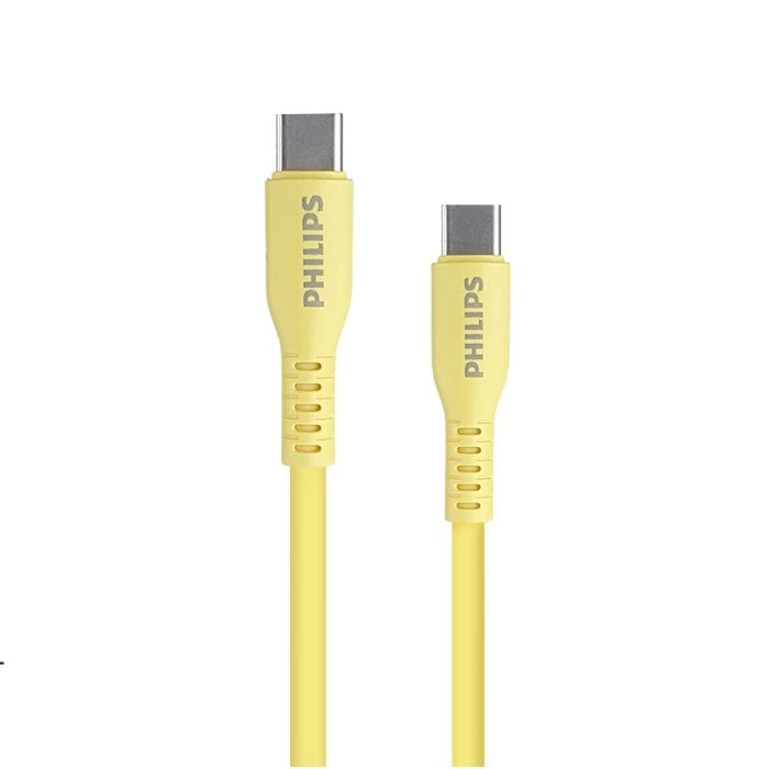 Philips DLC9530C USB Type-C to C Kabel Data Cable PD 100W 1.2M - Yellow