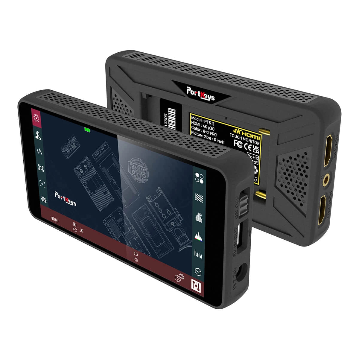 Portkeys PT5 II 5 4K HDMI Wide Color Gamut Touchscreen Monitor