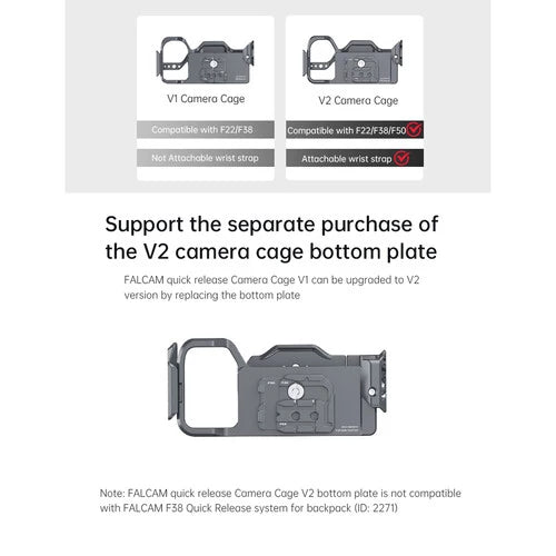 FALCAM F22&F38&F50 Quick Release Camera Cage(for FX3/FX30) V2 2823A