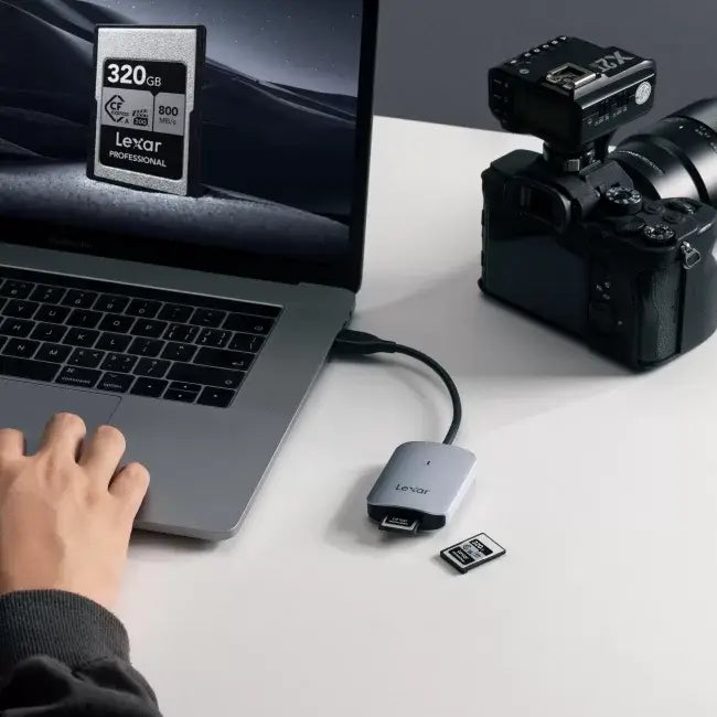 Lexar CFExpress Type A USB 3.2 Gen 2 USB C Card Reader LRW515U