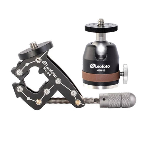Leofoto MC-30 Multifunction Clamp with MBH-19 Mini Ball Head
