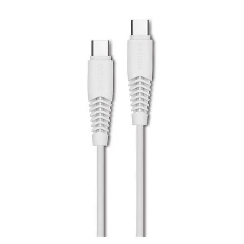 Philips DLC5531C White USB-C to USB-C Cable Sync & Charge