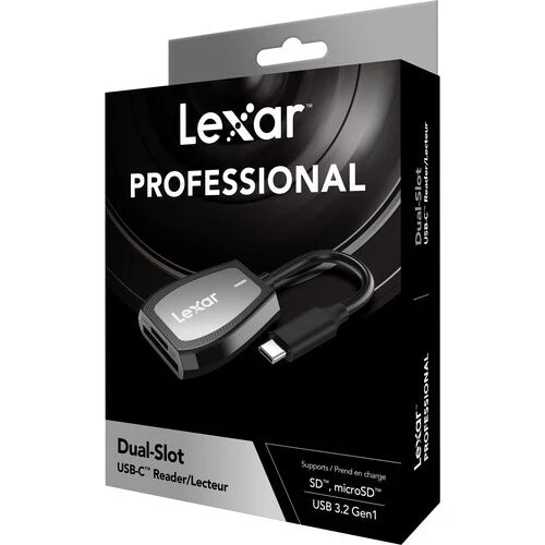 Lexar Professional USB-C SD microSD Card Reader LRW470U