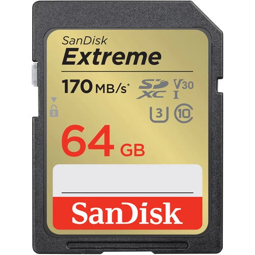 SanDisk SDXC Extreme UHS-I 64GB 170MB/s SDSDXV2-064G-GNCIN