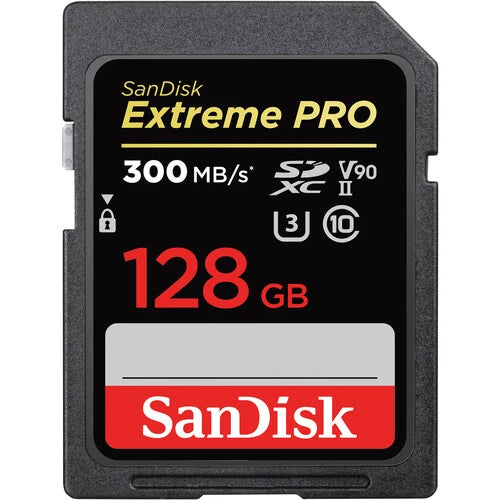 SanDisk SDXC Extreme Pro UHS-II V90 128GB R300MB/s W260MB/s SDSDXDK-128G-GN4IN