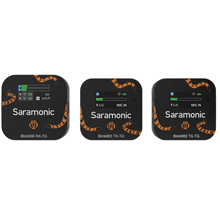 Saramonic Blink 900 B2 TG (Tiger) 2.4GHz Dual-Channel Wireless Microphone System