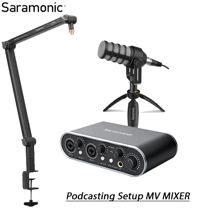 Saramonic Podcasting Setup MV MIXER+ SR-BV1+HC5 - 1 Person