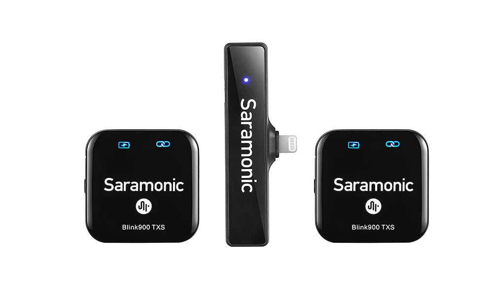 Saramonic Blink900 S4 Ultracompact 2.4GHz Dual-Channel Wireless Microphone Lightning iPhone RXDi