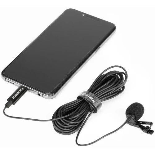 Saramonic LavMicro U3B Omnidirectional Lavalier Microphone with USB Type-C Connector for Android Devices