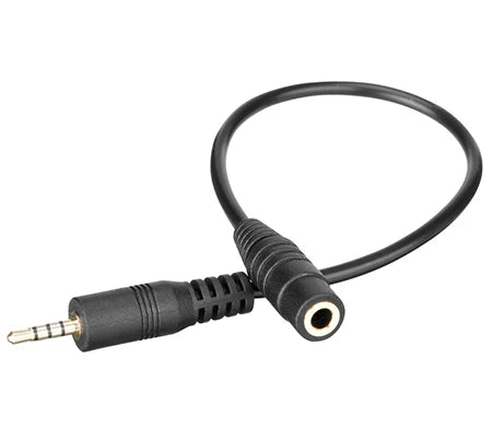 SARAMONIC Saramonic SR-25C35 3.5mm Female to 2.5mm Male Adapter Cable for 2.5mm DSLR Cameras
