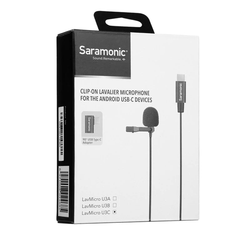 Saramonic LavMicro U3C Omnidirectional Lavalier Dual Microphone with USB Type-C Connector for Android Devices
