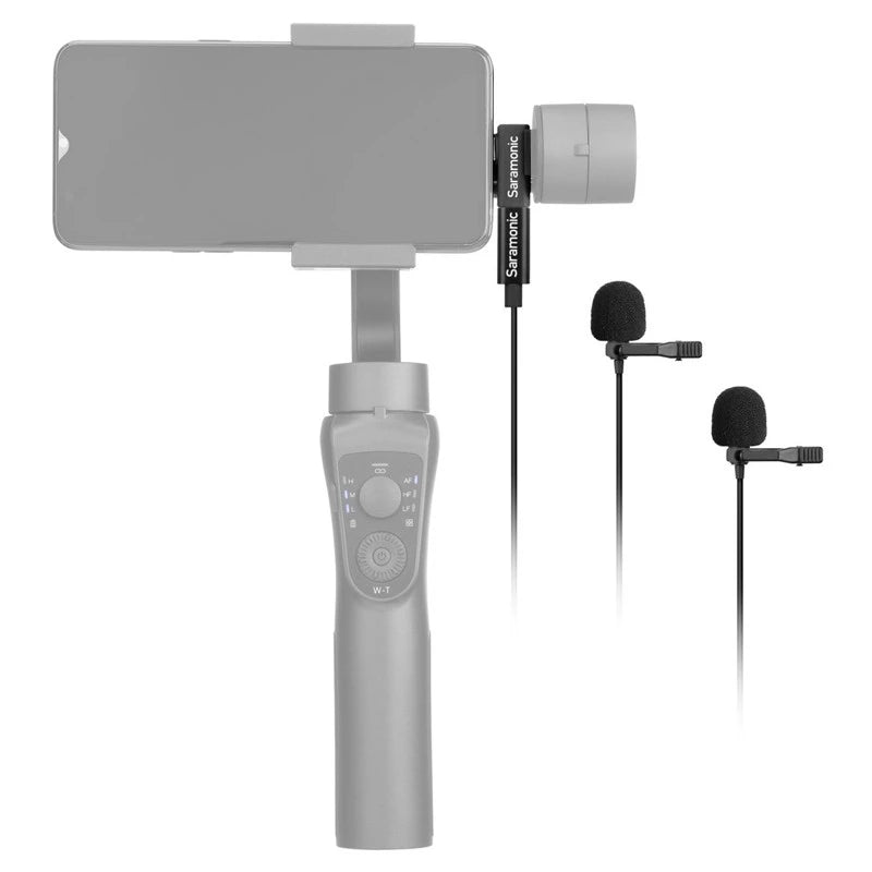Saramonic LavMicro U3C Omnidirectional Lavalier Dual Microphone with USB Type-C Connector for Android Devices