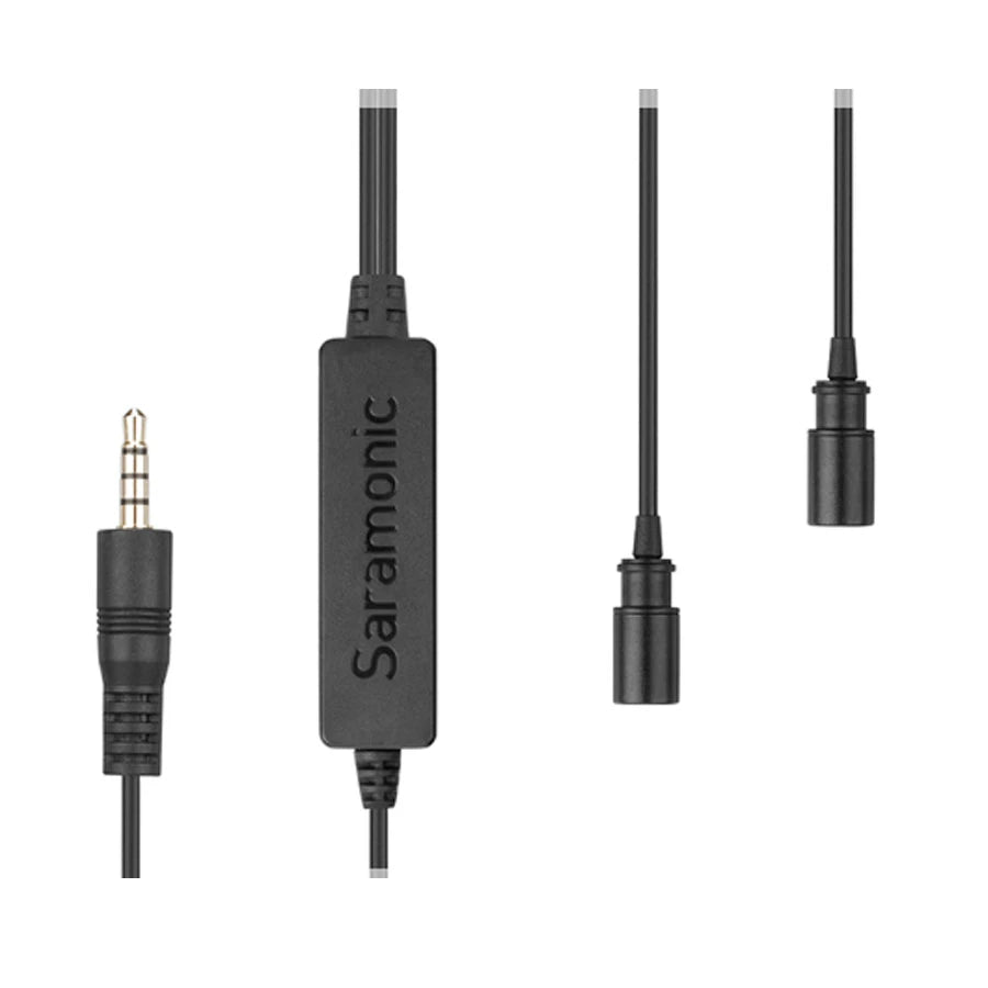 Saramonic LavMicro 2M dual head omnidirectional lavalier microphone