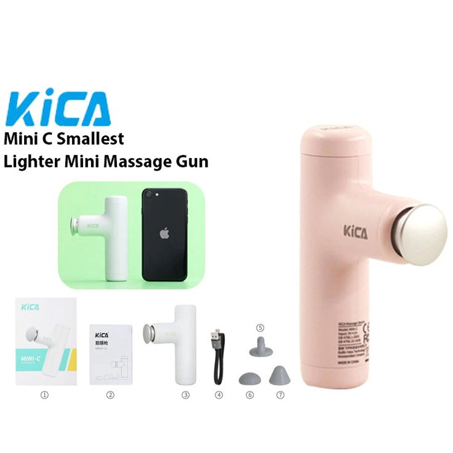 KiCa Mini C Smallest Lighter Mini Massage Gun Off White