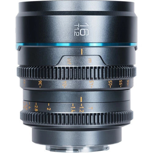 Sirui Nightwalker 16mm T1.2 S35 Manual Focus Cine Lens (E Mount, Gun Metal Gray)