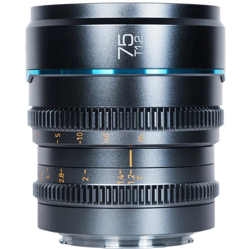 Sirui Nightwalker 75mm T1.2 S35 Manual Focus Cine Lens (E Mount, Gun Metal Gray)