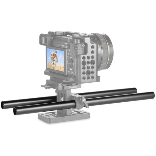 SmallRig 2pcs 15mm Black Aluminum Alloy Rod(M12-30cm) 12inch 1053