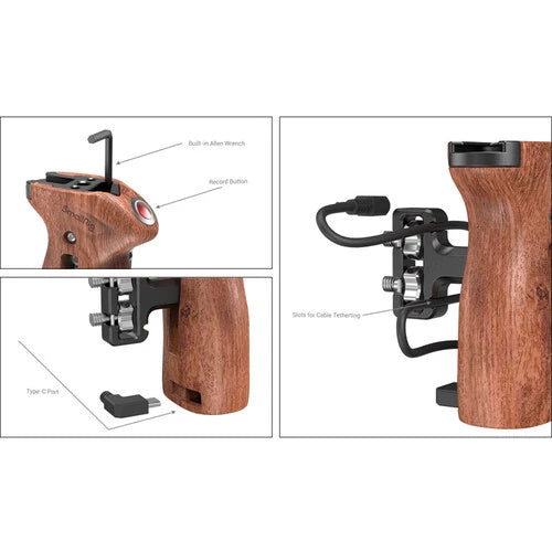 SmallRig Threaded Side Handle with Record Start/Stop Remote Trigger 3323