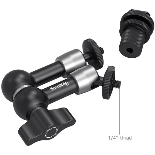 SmallRig Articulating Rosette Arm 7In Long with Cold Shoe Magic 1497B