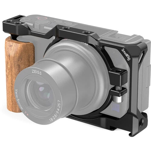 SmallRig 2937 Cage with Wooden Handgrip for Sony ZV1 Camera