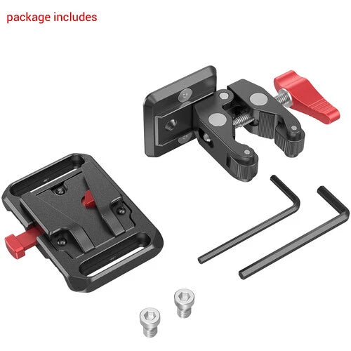 SmallRig Mini V Mount Battery Plate with Crab-Shaped Clamp 2989