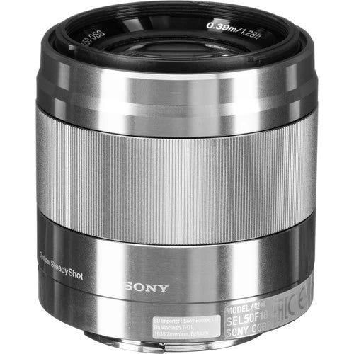 Sony E 50mm f1.8 OSS Lens (Silver)