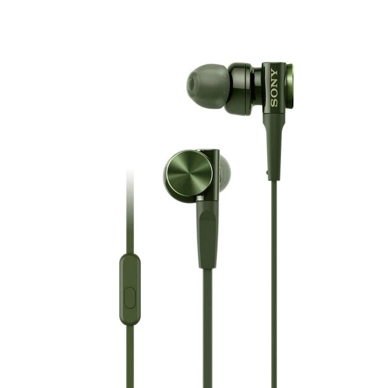 Sony MDR XB75AP Extra Bass Earphone Green