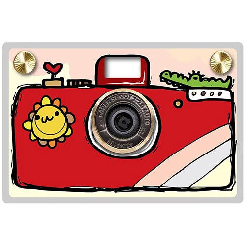 Paper Shoot Paper Camera Hand Drawing Series (Red) 18MP